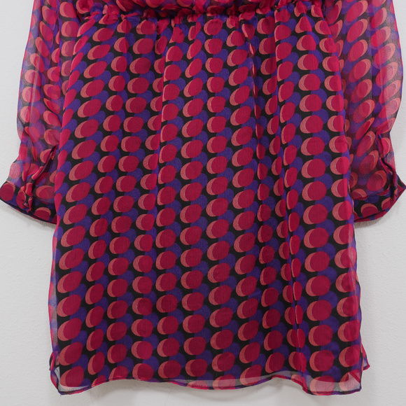 Long Sleeve Geo Pattern Dress - Picture 8 of 8